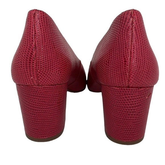 Corso Como Shoes Womens 7 Red Pumps Heels Pointed Toes Slip On - Picture 8 of 15